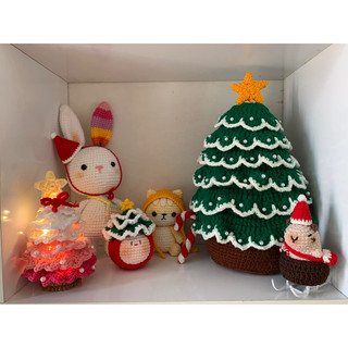 Chuột lang Capybara Noel bằng len