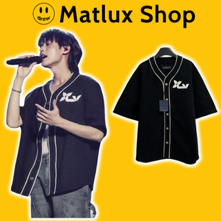 Áo sơ mi cộc tay LV Luôn Vui Tươi 2023 màu đen bản cao cấp, Áo jacket denim nam nữ LV form rộng