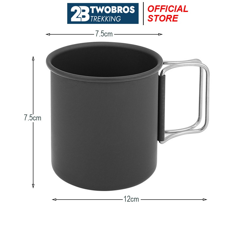 Cốc Camping, Cốc Uống Nước Bằng Hợp Kim Nhôm Dung Tích 300ml Tiện Dụng Mang Theo Du Lịch / Leo Núi