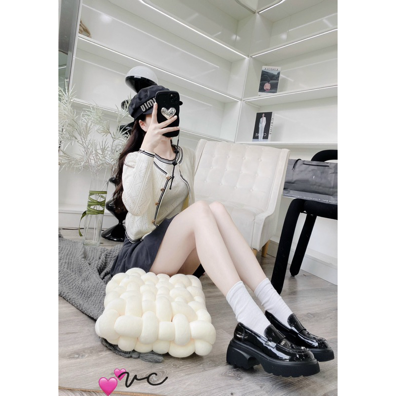 Giày moca chữ miu hộp QBE