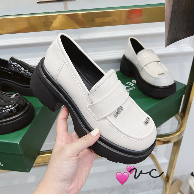 Giày moca chữ miu hộp QBE