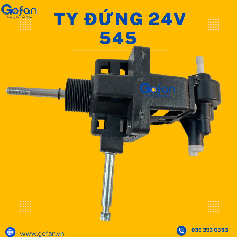Đầu quạt 24V DC -mô tơ 24v 545-gofan-công suất 25W-dùng quạt kẹp bình- tấm pin năng lượng-motor 24v 