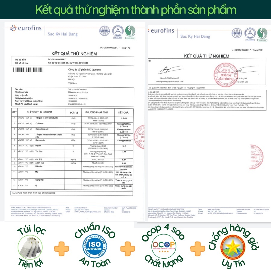 Trà xạ đen MD QUEENS - thanh nhiệt, thải độc da, mát gan