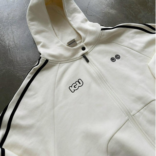Áo Khoác Nỉ WAVELINES ZIP HOODIE - BLACK/CREAM/NAVY IGU BRAND