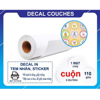 Decal giấy couche cuộn 0.30*100m