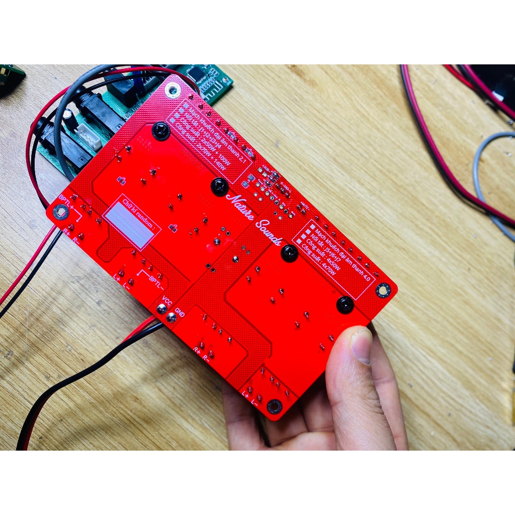 Mạch khuếch đại âm thanh đa năng Nature Sounds 2.1 và 4.0 - Chống bụp bằng Mute