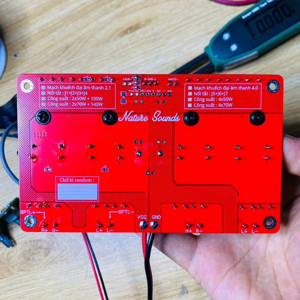 Mạch khuếch đại âm thanh đa năng Nature Sounds 2.1 và 4.0 - Chống bụp bằng Mute