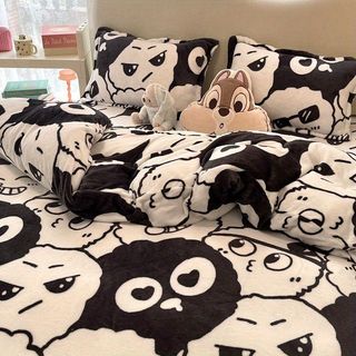 Bộ chăn ga gối mẫu Vịt Vàng - Chăn ga gối đệm, ga giường vỏ gối, vỏ chăn, drap nệm cotton poly_Happy Bedding