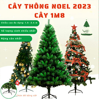 Cây thông Noel 1,8 mét sx công nghệ Hàn Quốc, đường kính 105 cm tán dày 650 đầu cành {Có Video thực tế + ảnh thật}