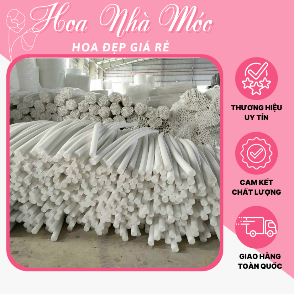 Combo 5 Cây Xốp Bó Hoa 5cm Dài 2m