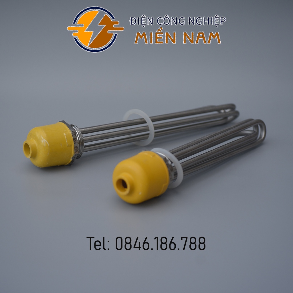 Điện trở củ ren 48, điện trở cho nồi phở, nồi hơi, nồi nấu cháo chất liệu inox 304