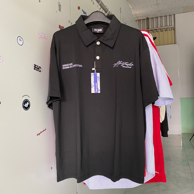 Áo Polo Atee Đen