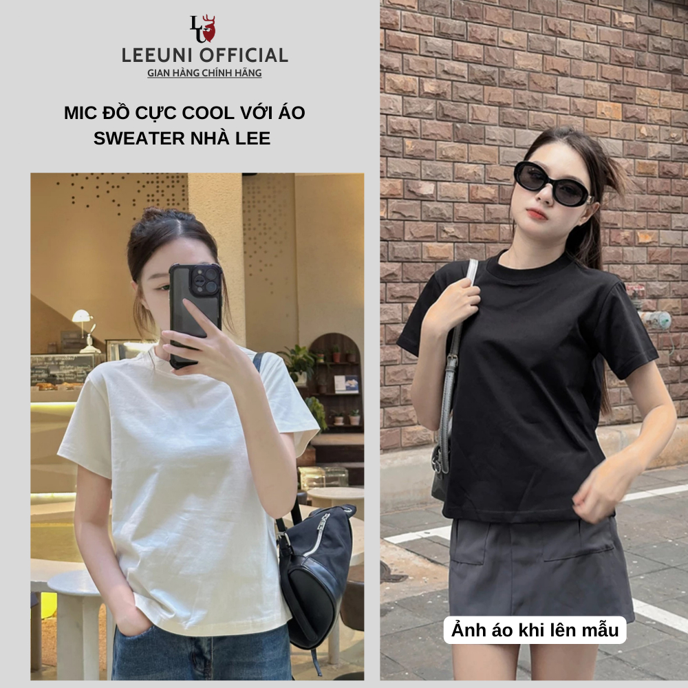 Áo Thun Baby Tee Trơn Local Brand LeeUni Chất Vải Cotton 100%