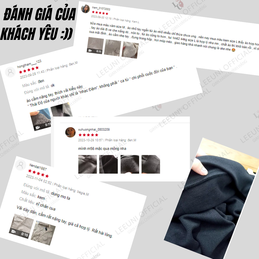 Áo Thun Baby Tee Trơn Local Brand LeeUni Chất Vải Cotton 100%