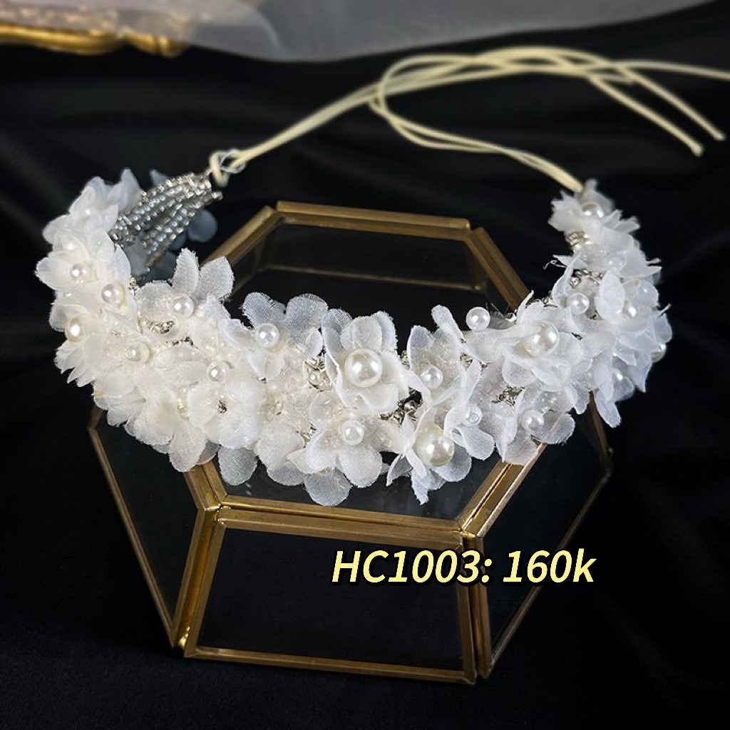 Hoa cài tóc cô dâu HC1003
