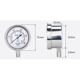 Đồng hồ đo áp suất gas máy rang cà phê 2.5kpa,5kpa,10kpa