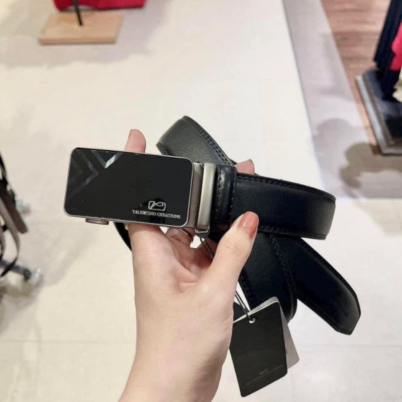 Thắt lưng dây nịt dây lưng da nam viền Valentino Creations Malaysia slide buckle belt
