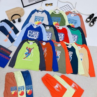 Bộ siêu nhân giáp lăng chất bozip dày bé trai size đại, Bộ thu đông chất Bozip giáp lăng dành cho bé trai size 20-35kg