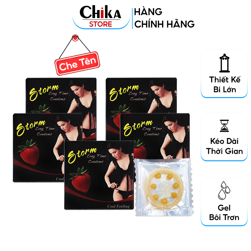Bao Cao Su Bi, Bcs Bi To Storm Siêu Kích Thích, Nhiều Gel Bôi Trơn Tăng Hưng Phấn Giúp Nàng Lên Đỉnh | Store_chika