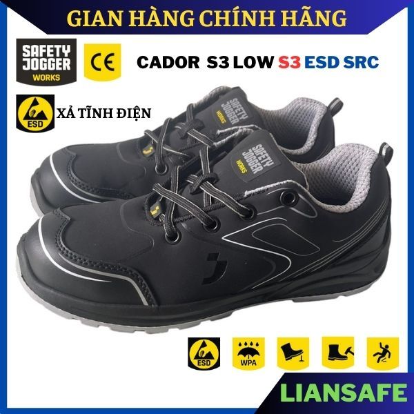 Giày bảo hộ lao động nam Safety Jogger Cador S3 ESD - Giày bảo hộ mũi sắt chống đinh công trình - thể thao - thời trang
