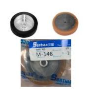 Bánh tỳ máy cắt đứng KM 8inch , bánh xe mài máy cắt vải đứng eastman hàng đẹp, hàng của santian