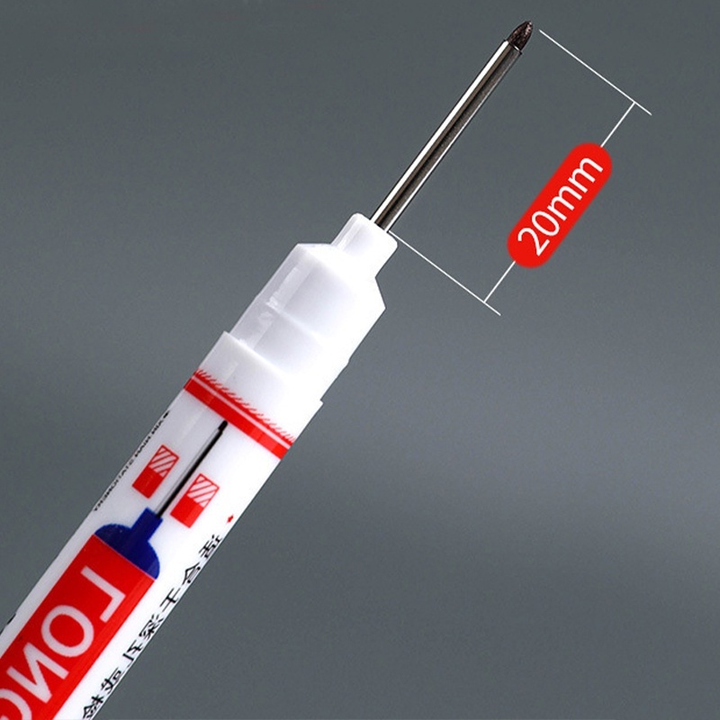 Set 10 Bút Đánh Dấu Ngòi Dài 20mm - Bút Lấy Dấu Lỗ Sâu Đa Năng Khô Nhanh, Kháng Nước Tốt