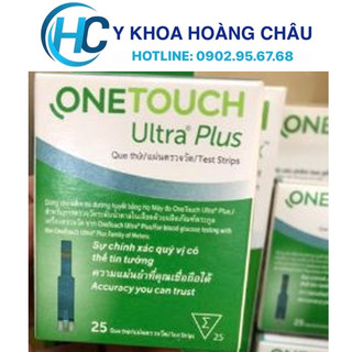 Hộp 25 que thử đường huyết tiểu đường One Touch Ultra Plus Flex Johnson & Johnson