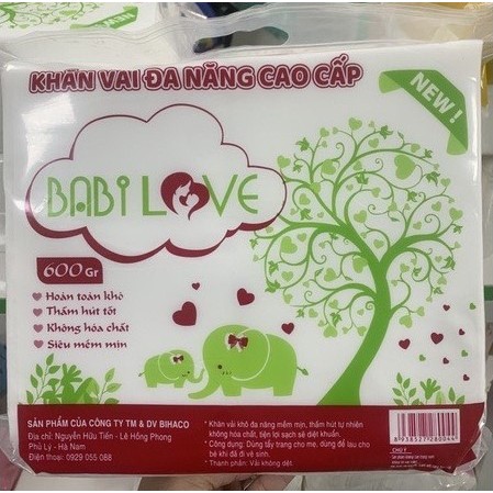 Khăn khô đa năng Babi love hàng chính hãng cho bé sơ sinh  đảm bảo chất lượng