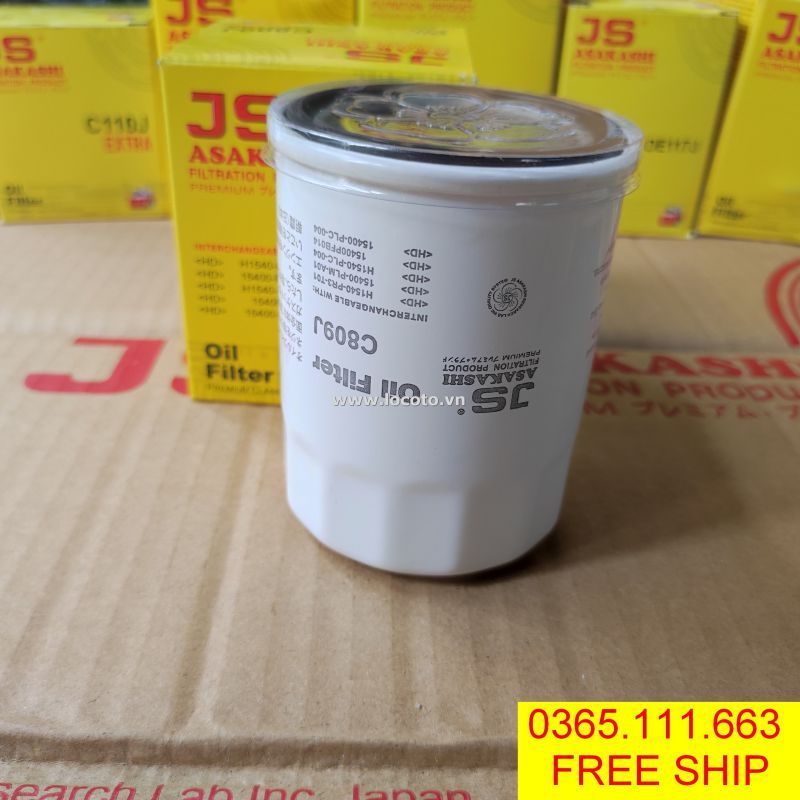 Lọc nhớt xe Honda City 2009-2022 JS ASAKASHI