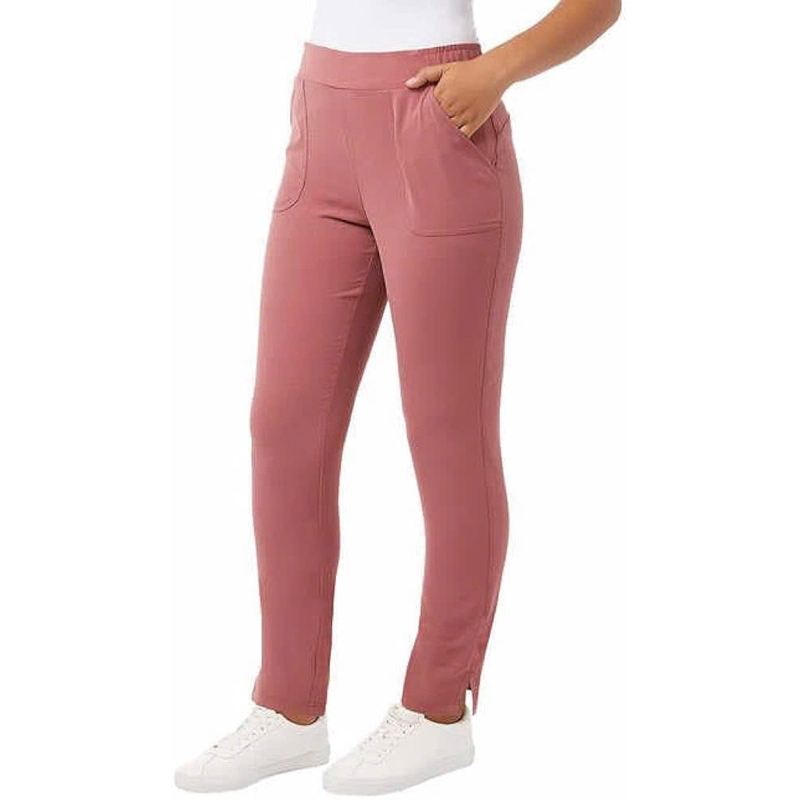 QUẦN DÀI NỮ 32 DEGREES LADIES LIGHTWEIGHT TWILL PULL ON PANT PINK SIZE S