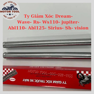 Đôi ty trước xe máy hãng detex, ty giảm xóc dream-wave-rs-ws110-jupiter-sirius-noxvo loại xịn