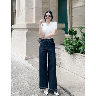 FEMEI - Quần jean nữ ống suông basic