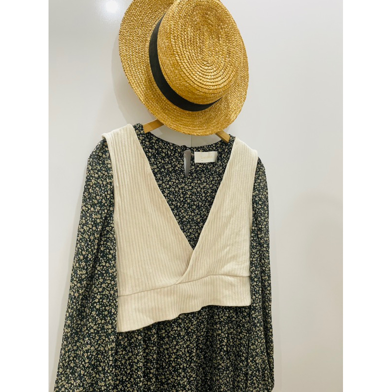 Đầm babydoll hoa nhí vintage