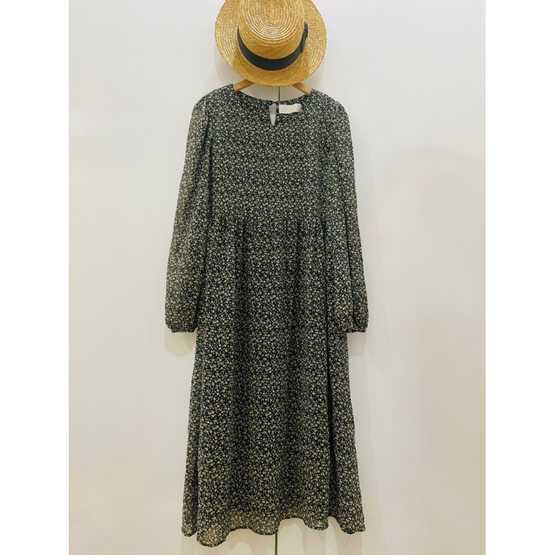 Đầm babydoll hoa nhí vintage