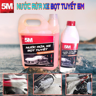 Nước Rửa Xe Bọt Tuyết Siêu Sạch 5M ( Sạch Như Mới 1L và 5L )