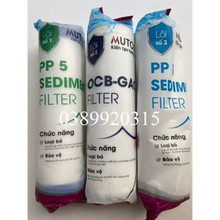Bộ lõi lọc nước 123 Mutosi chính hãng