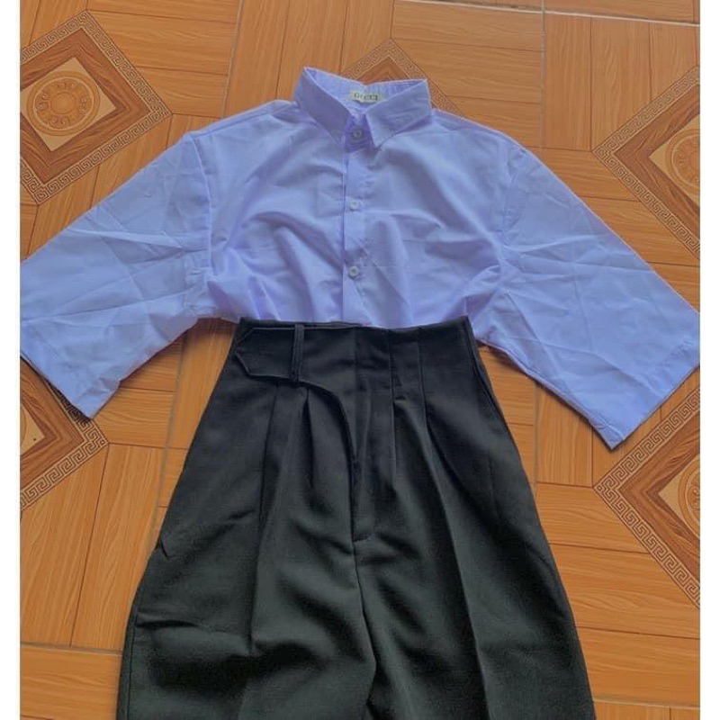 QUẦN TÂY KIỂU CÀI NÚT LỆCH LƯNG SIÊU CAO