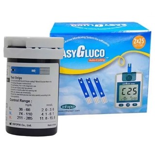 Hộp 50 que thử đường huyết Easy Gluco