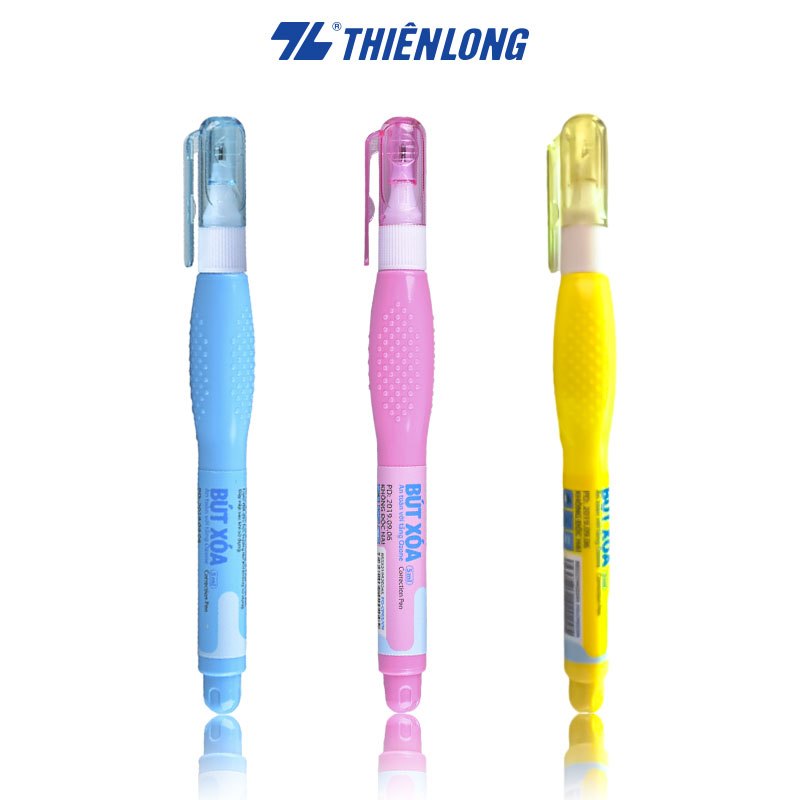 Combo 5 Bút xóa FlexOffice FO-CP03VN xóa nhanh khô, không lem nhòe, an toàn với tầng Ozone - Màu ngẫu nhiên