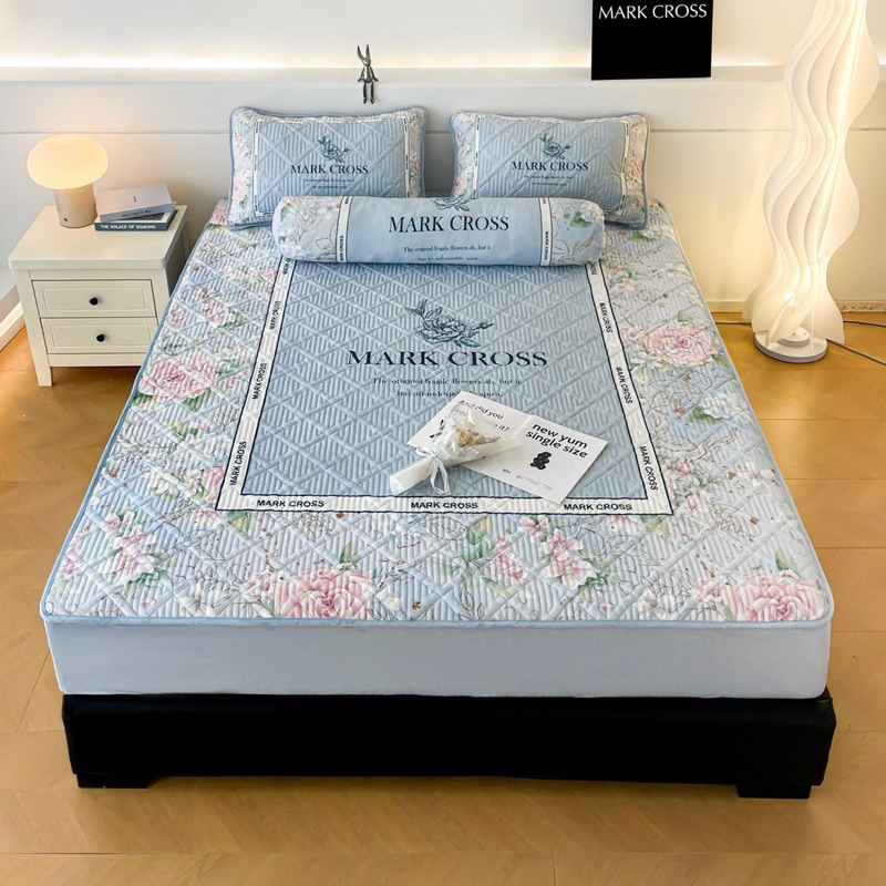 Bộ chăn ga nỉ nhung 5 món chần bông Markcross siêu dày, siêu mịn - CÓ TÁCH LẺ SET