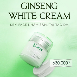 Kem face nhân sâm MQ Skin dưỡng da trắng mịn se khít lỗ chân lông 30g