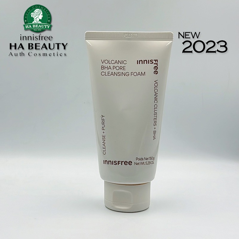 Sữa rửa mặt sạch sâu đá tro núi lửa innisfree Volcanic Pore BHA Cleansing Foam 150g