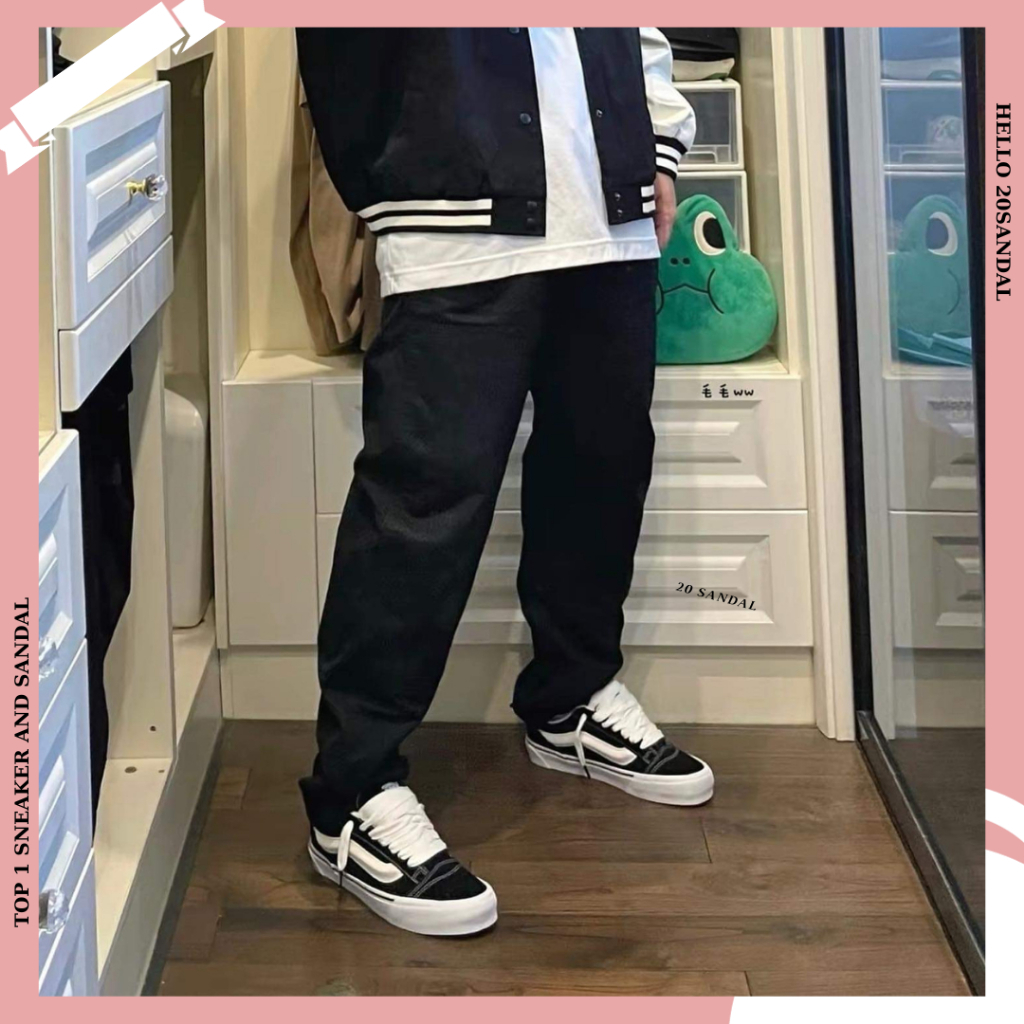 Giày Vans Potato, giầy sneaker Vans Vault Knu Skool VR3 x Imran Potato Black White Unisex nam nữ 2023