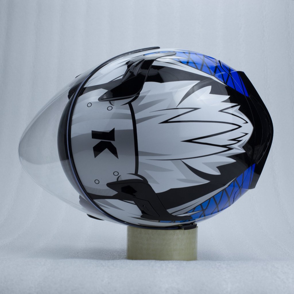 Mũ bảo hiểm 3/4 2 kính KLT HYPER V15 Xanh dương - KLT VENOM A36 V15 X.Dương