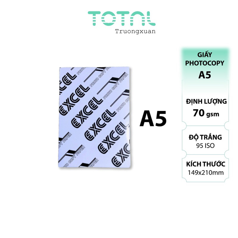 Giấy A5 Excel Định Lượng 70gsm