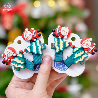 Kẹp tóc handmade Noel cho bé