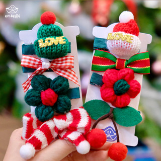 Kẹp tóc handmade Noel cho bé