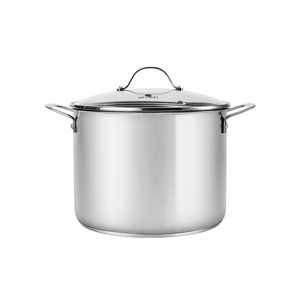 Nồi luộc gà inox 304 Elmich EL-2525IN size 30cm đáy từ 5 lớp bảo hành 2 năm