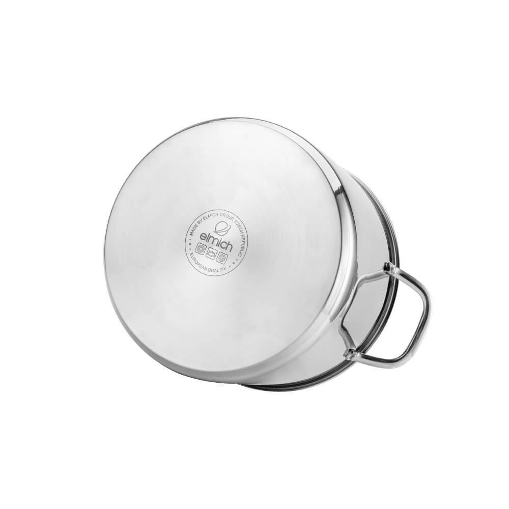Nồi luộc gà inox 304 Elmich EL-2525IN size 30cm đáy từ 5 lớp bảo hành 2 năm