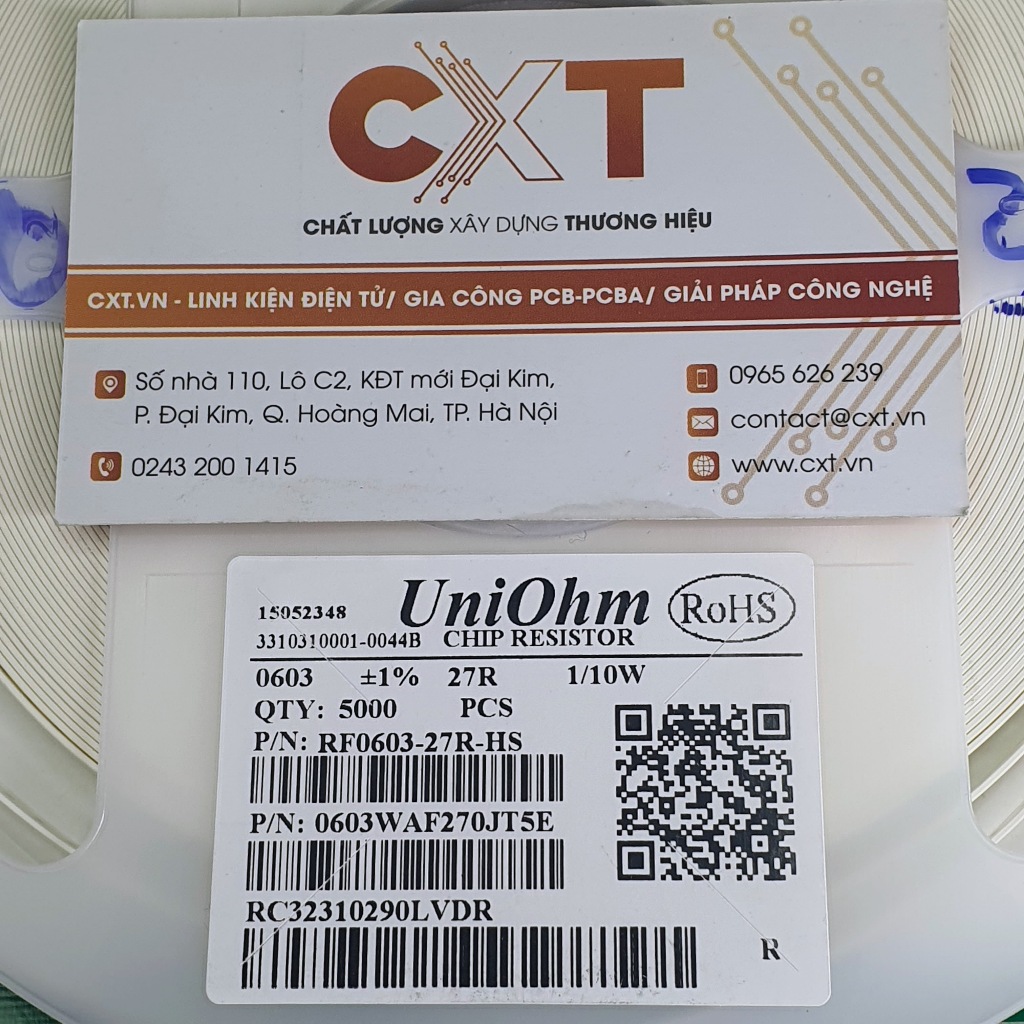 Điện trở 27R 0603 (1%) (50c)